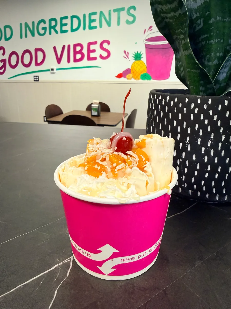 Tropical Paradise rolled ice cream